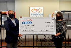 Cleco Donation to Manna House_March 2 21