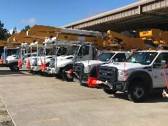 Cleco trucks at STSC