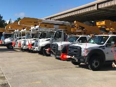 Cleco trucks at STSC