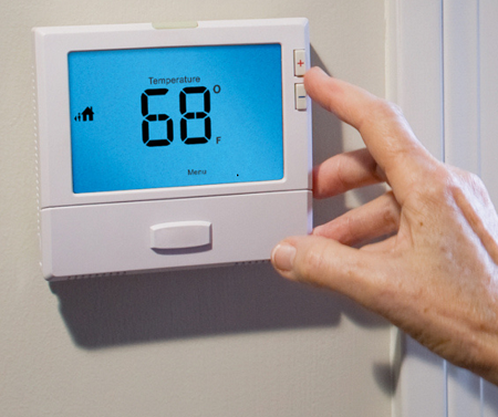 68 degree thermostat graphic