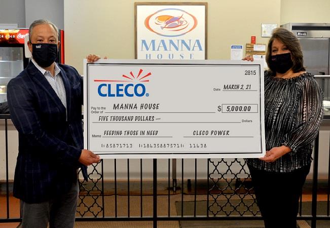 Cleco Donation to Manna House_webnews