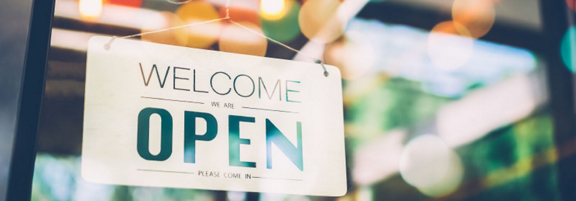 Welcome Open Sign