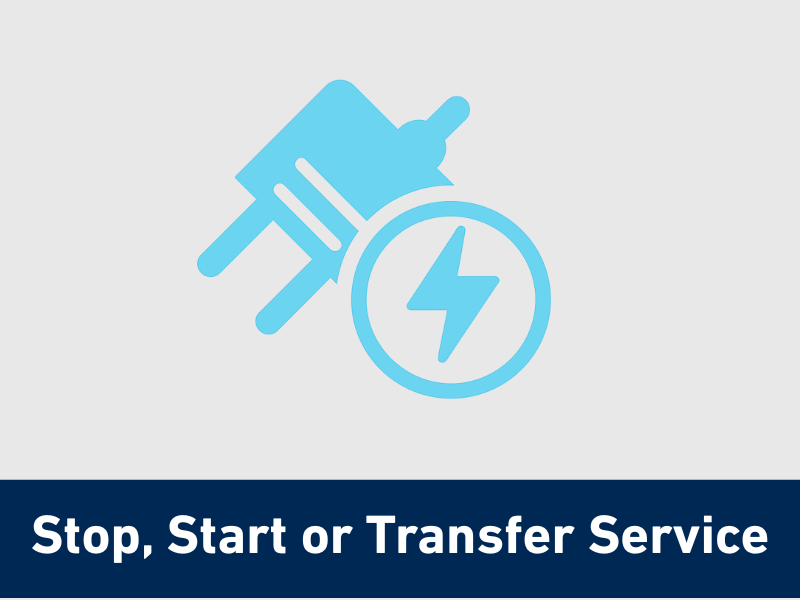 Stop, Start or Transfer Service
